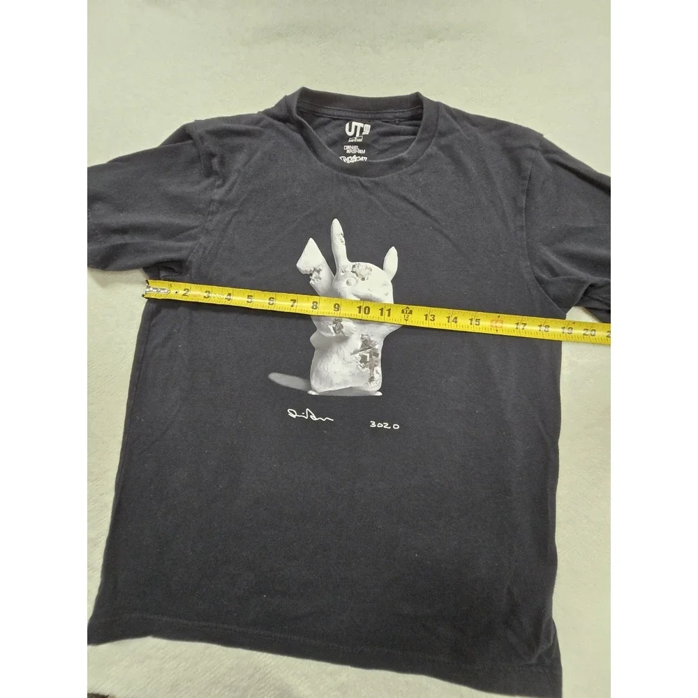 Uniqlo UT x‎ Daniel Arsham Pokémon Pikachu Graphic T-Shirt Black Size S